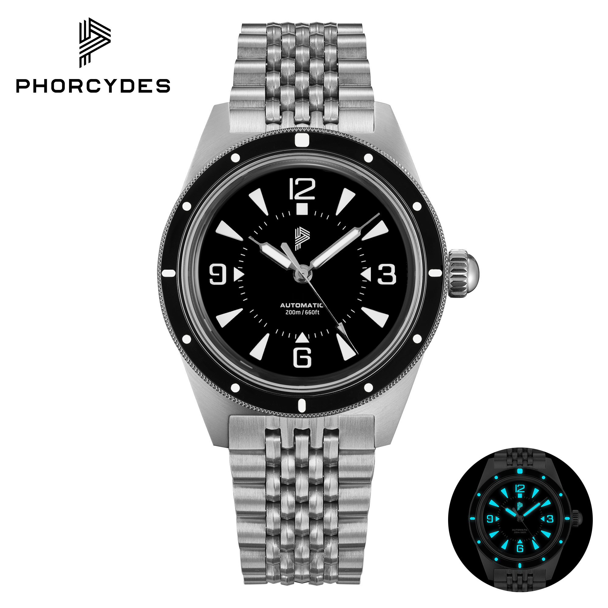 PH-2 skin diver watches with bracelet
