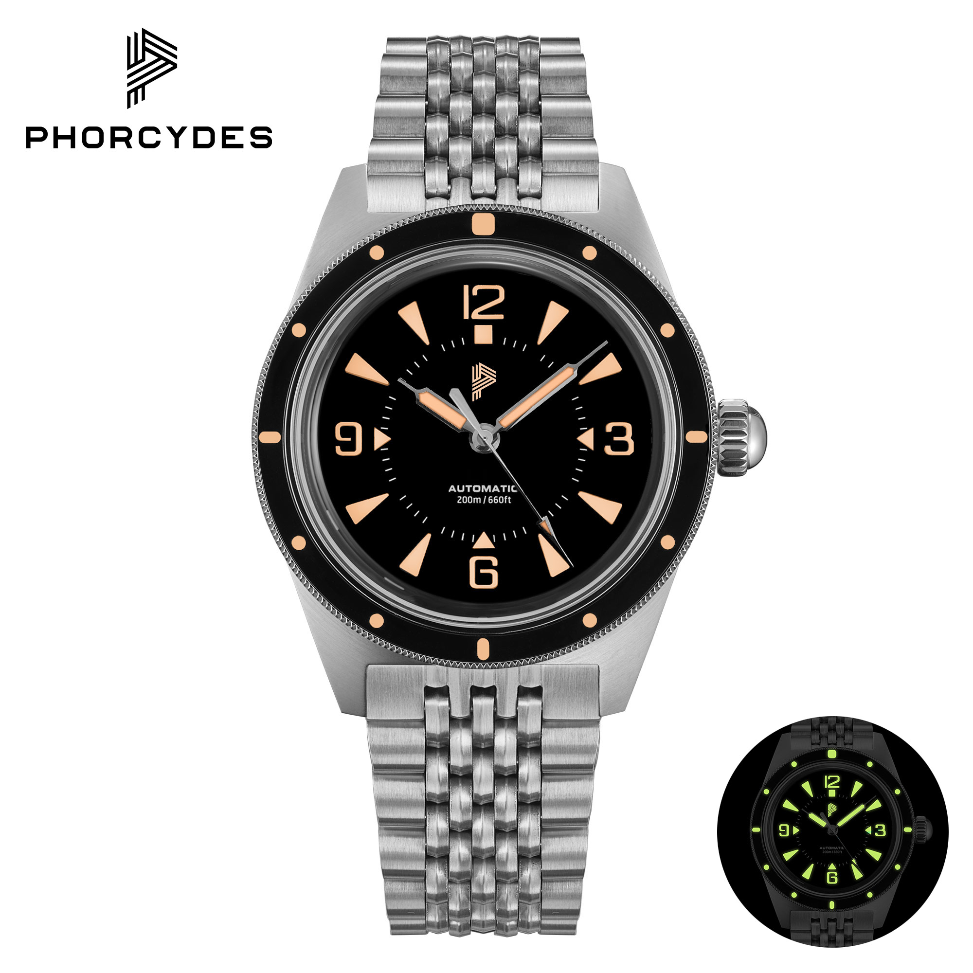 PH-2 skin diver watches with bracelet