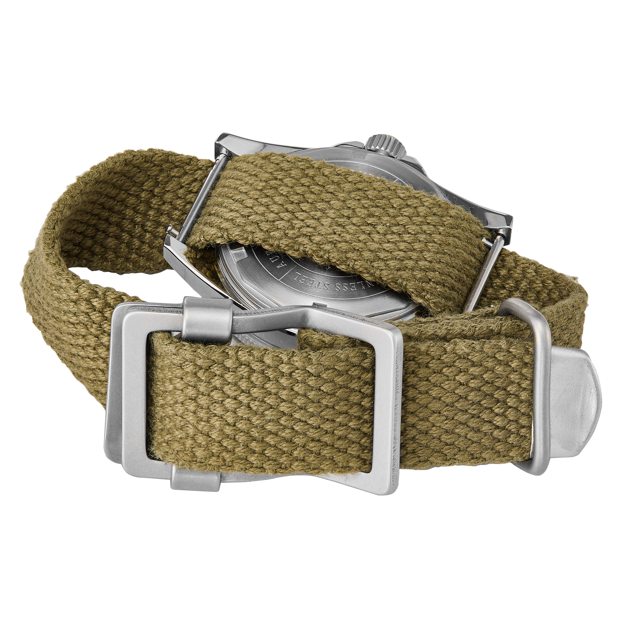 Canvas strap with belt buckle