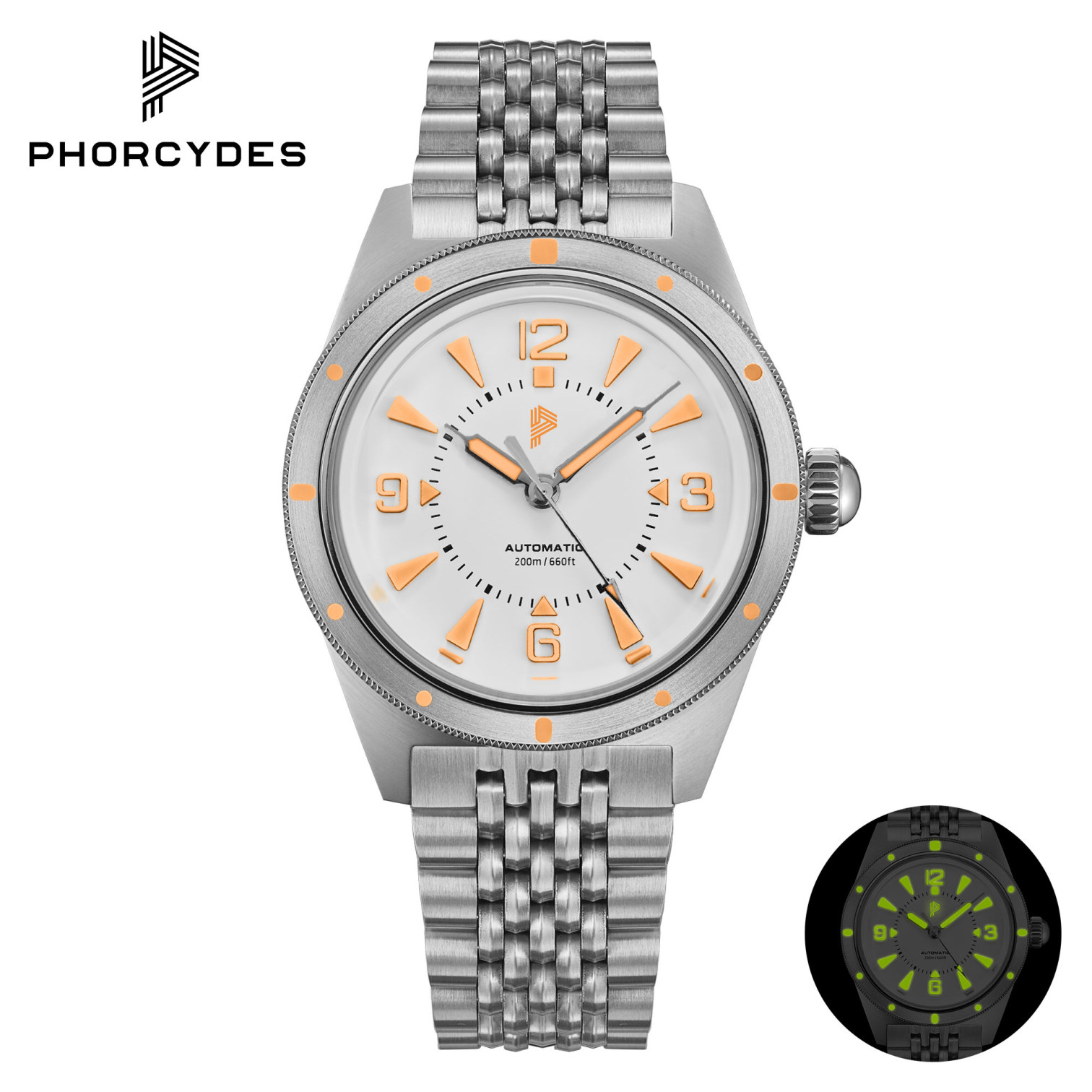 PH-2 with bracelet (white dial)
