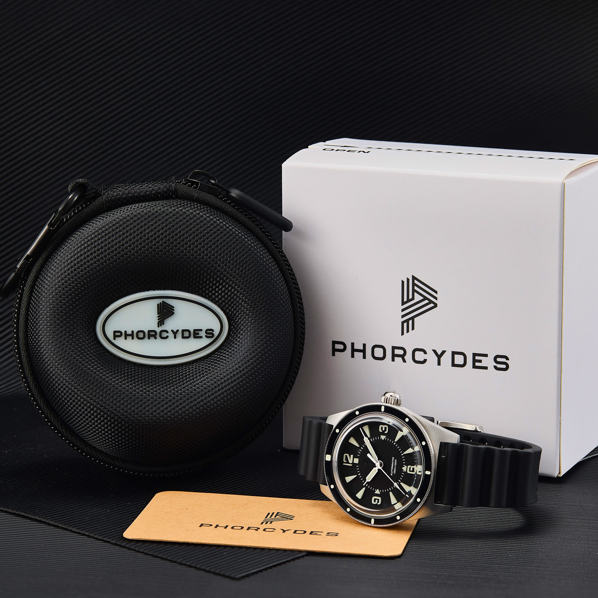 PH-2 LIP homage diver watches Green lume