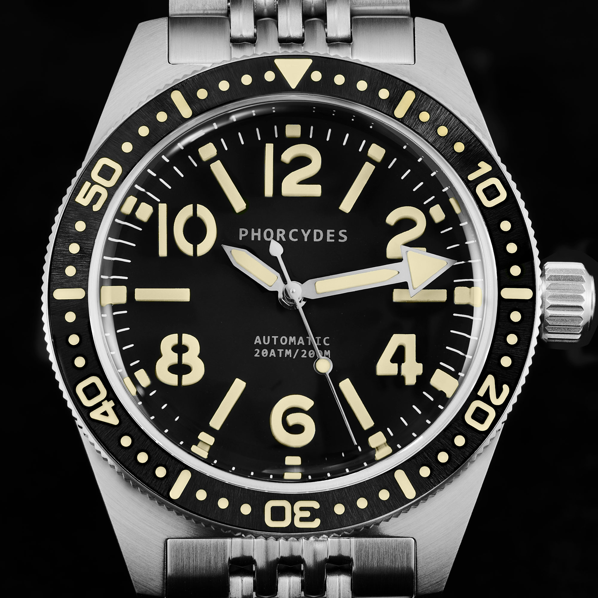 PH-4A skin diver watches with FKM strap