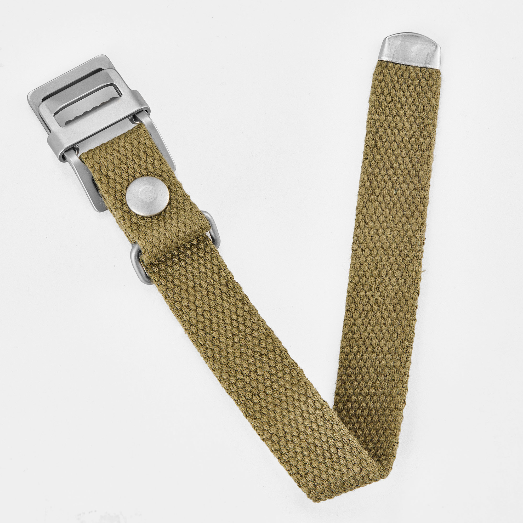 Canvas strap with belt buckle