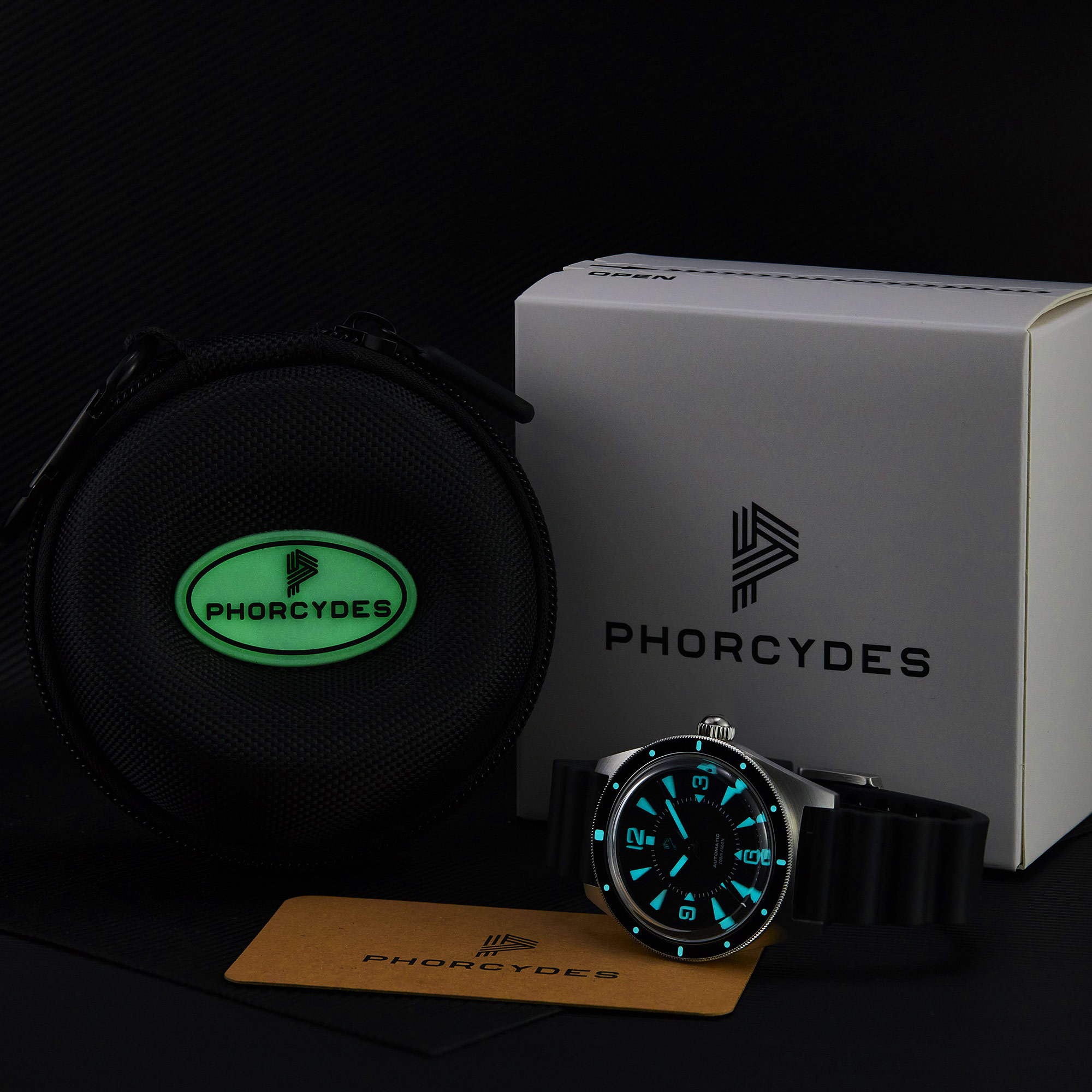 PH-2 LIP homage diver watches Green lume