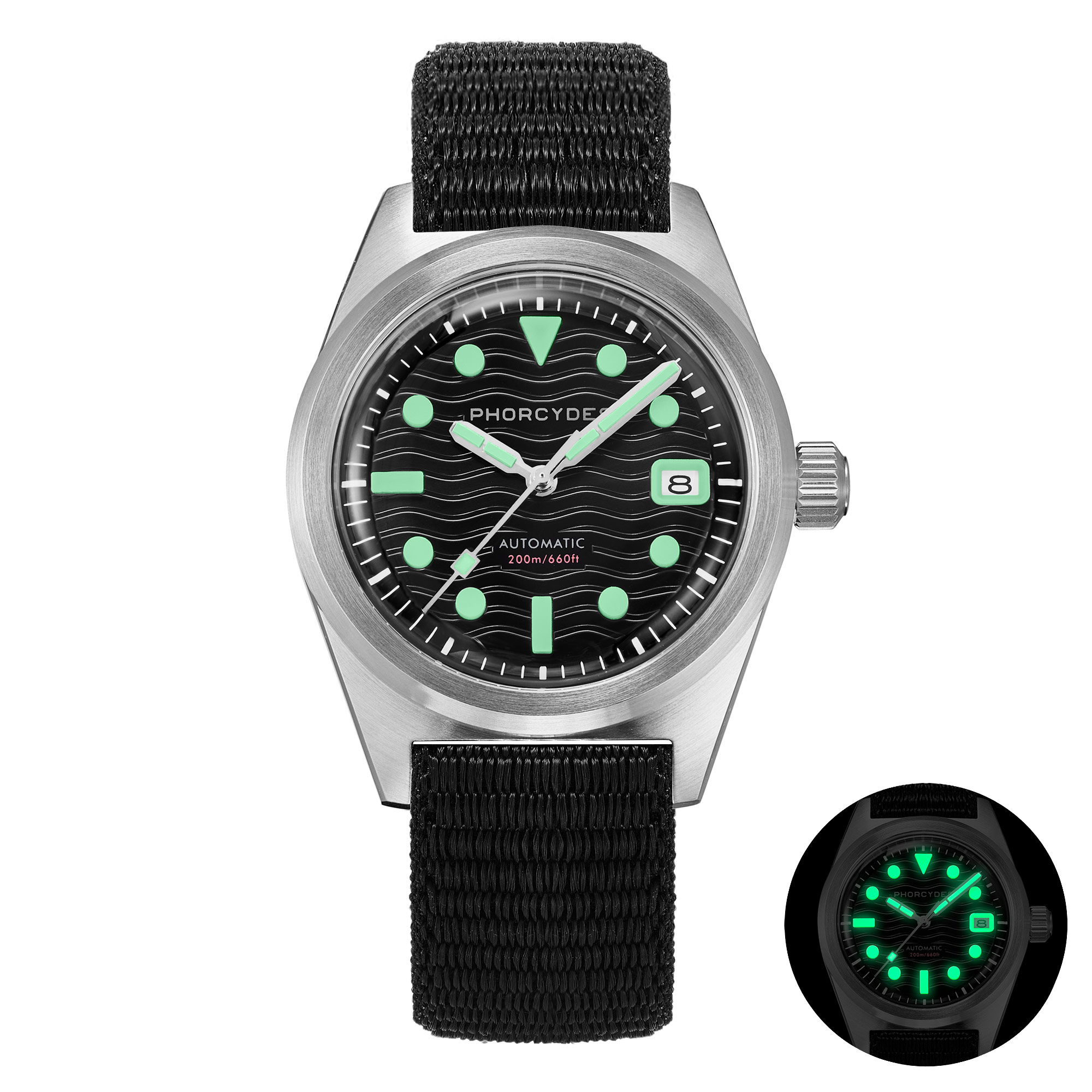 PH-5 skin diver watches with nylon strap