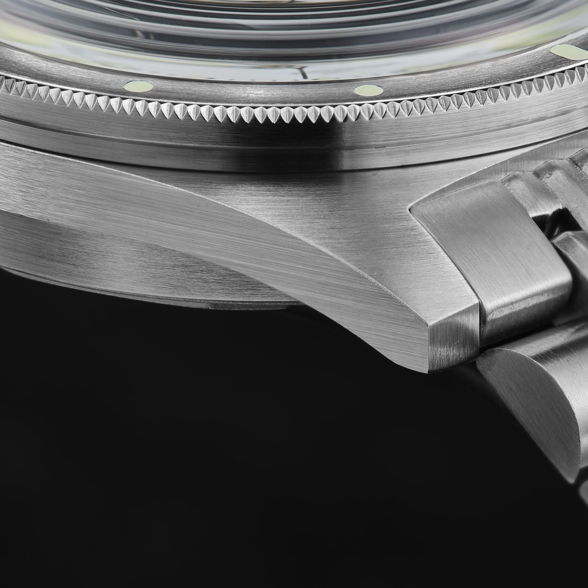 PH-2 skin diver watches with bracelet -white dial