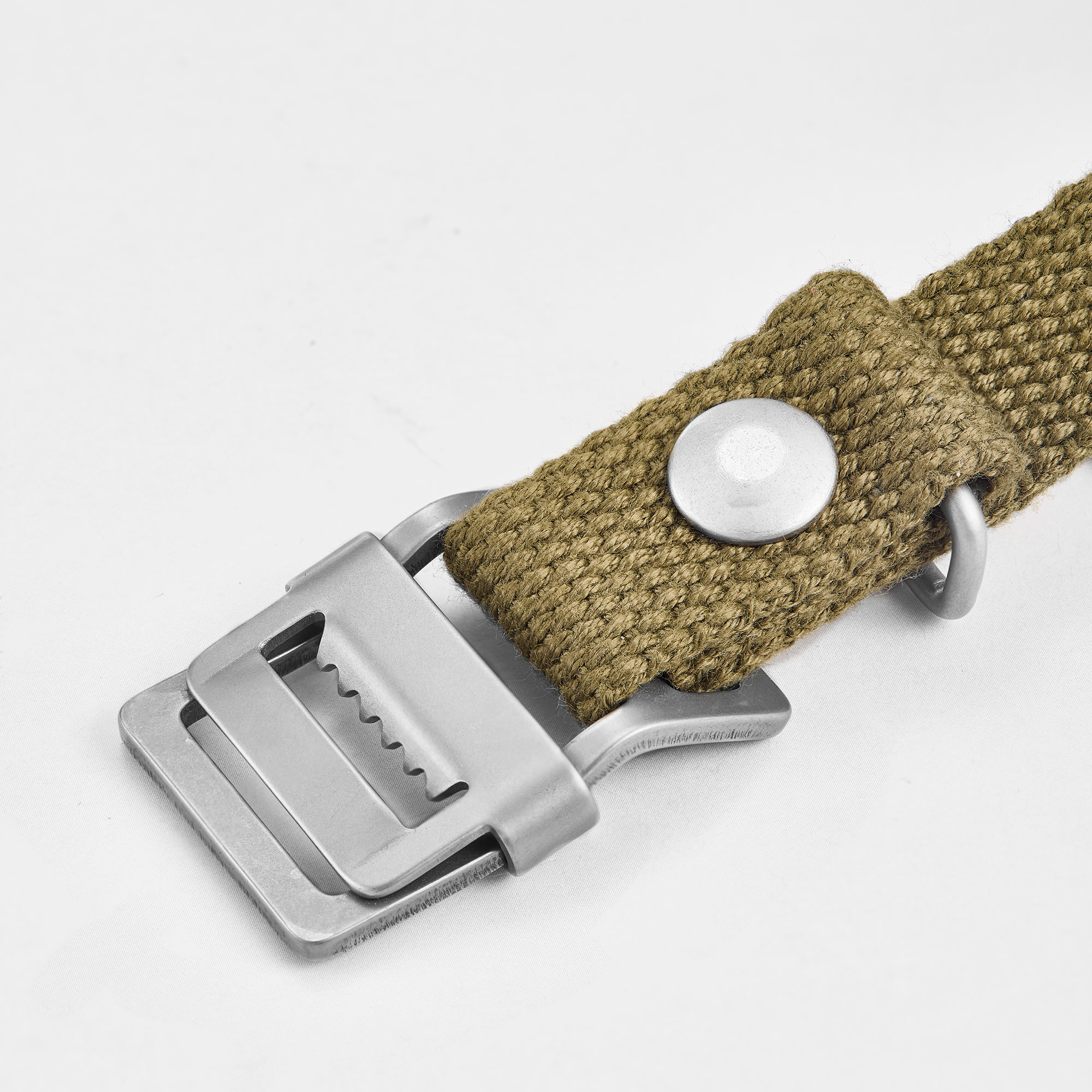 Canvas strap with belt buckle