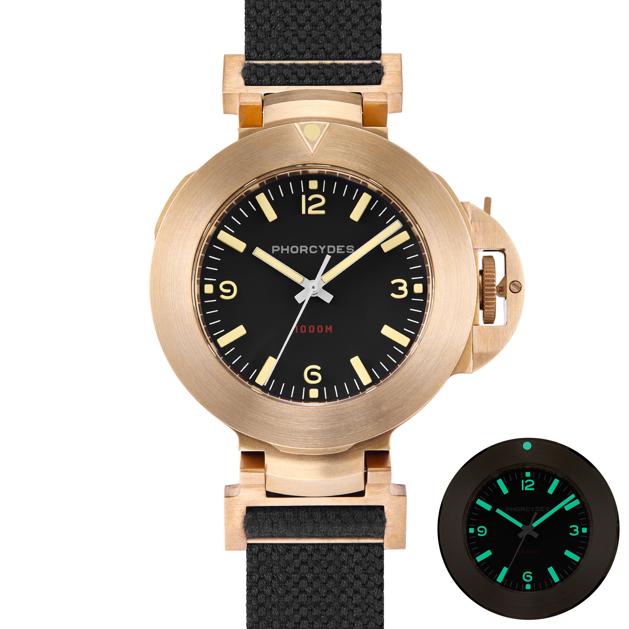 PHB-1 CuSn8 homage dive watch ANNO 1985 bronze prototype