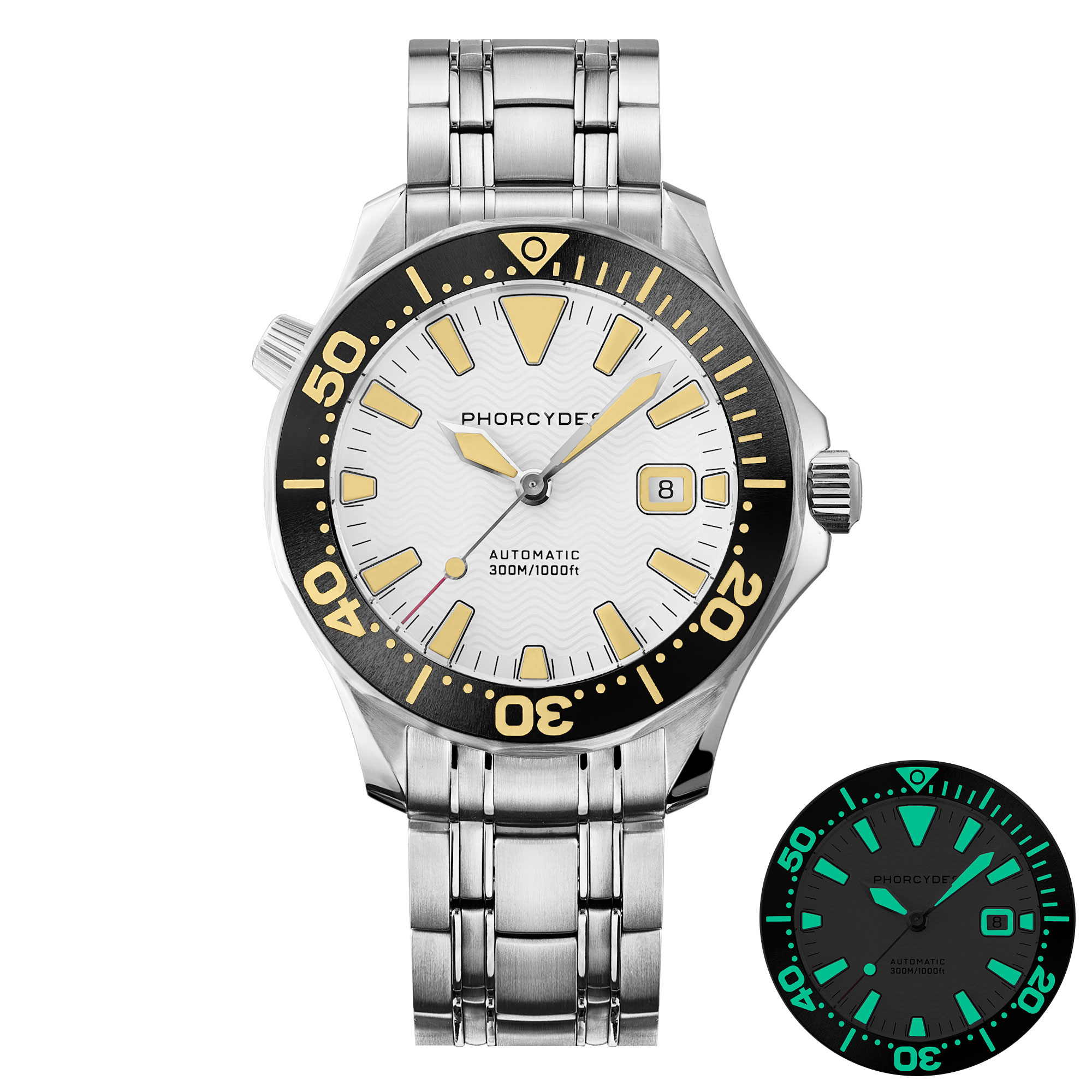 PH-6 with bracelet (white dial)
