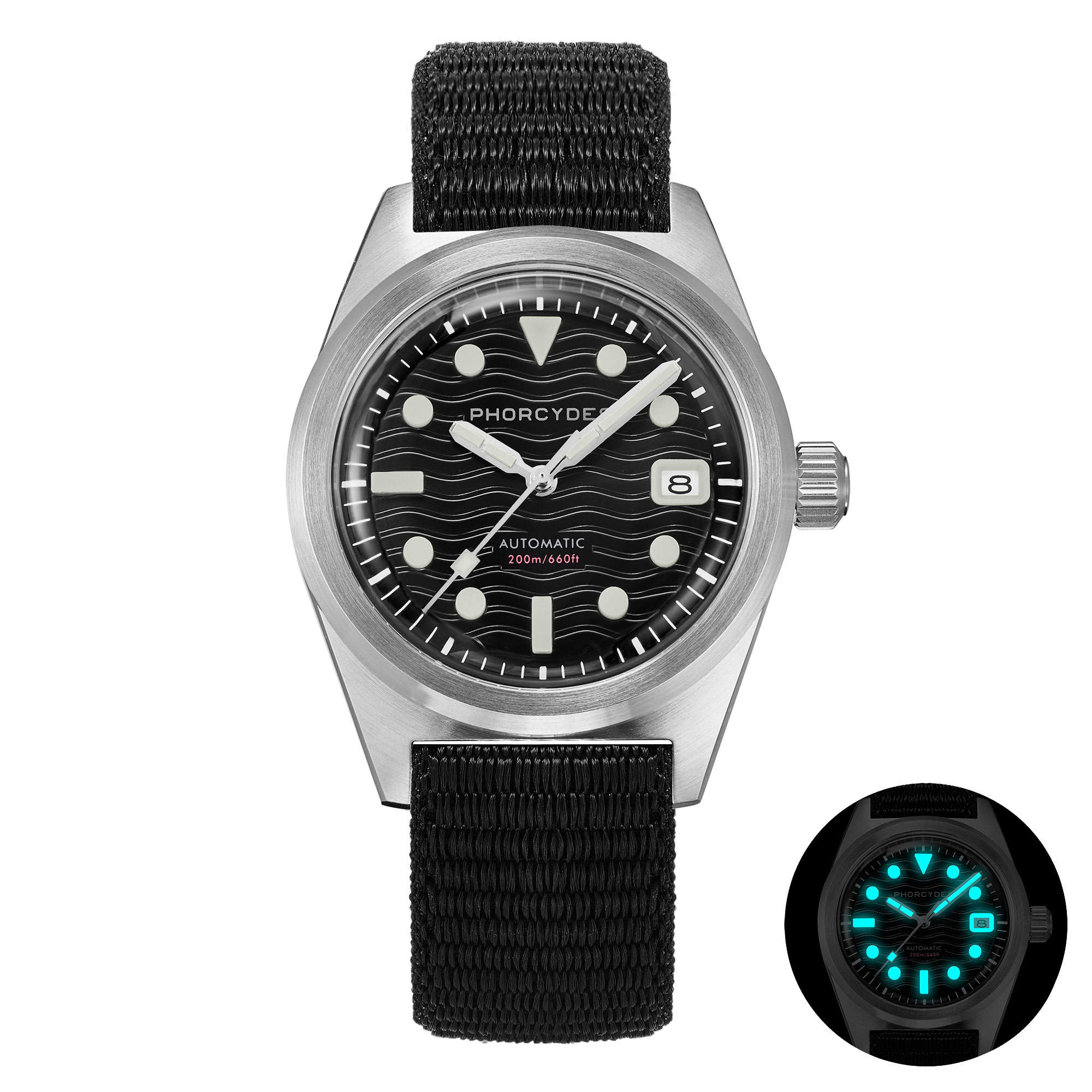 PH-5 skin diver watches with nylon strap
