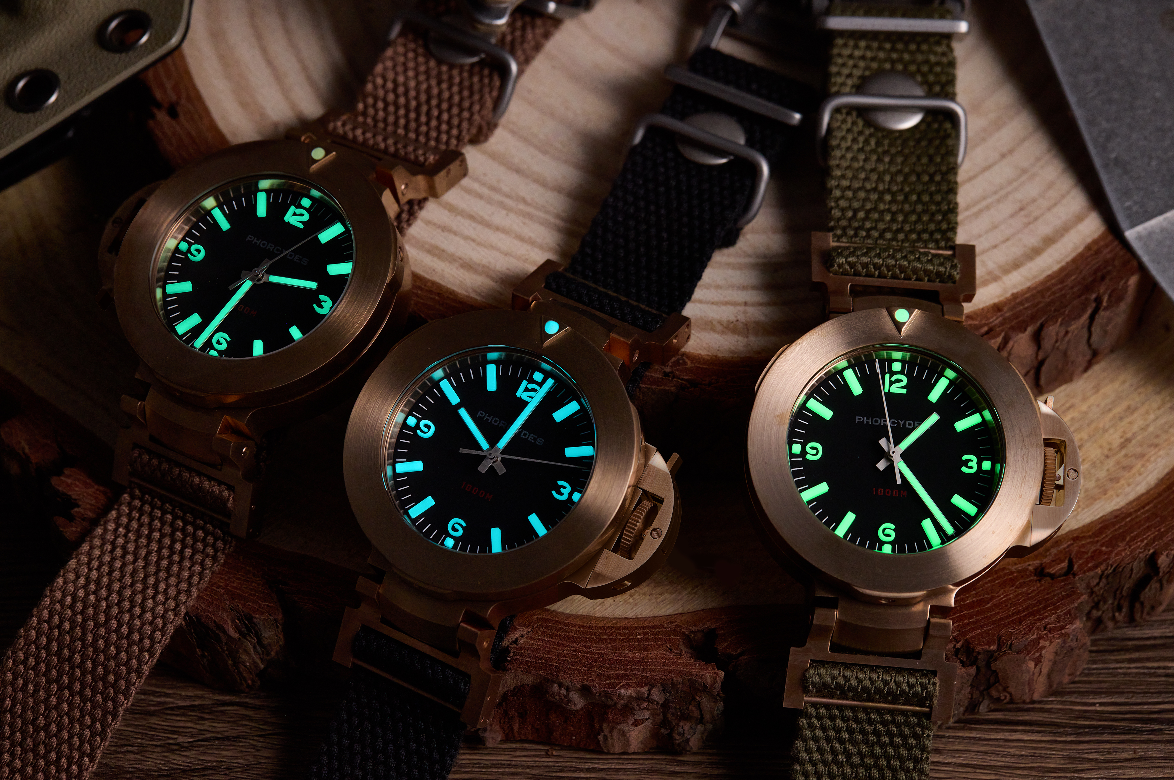 PHB-1 CuSn8 homage dive watch ANNO 1985 bronze prototype