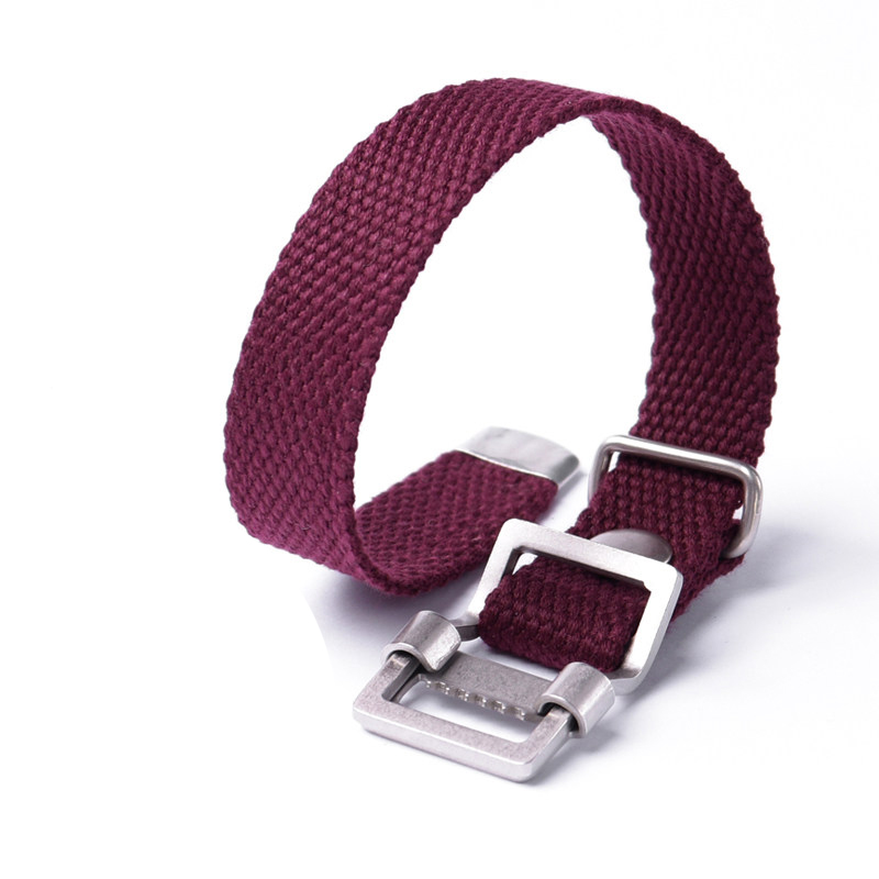Canvas strap with belt buckle