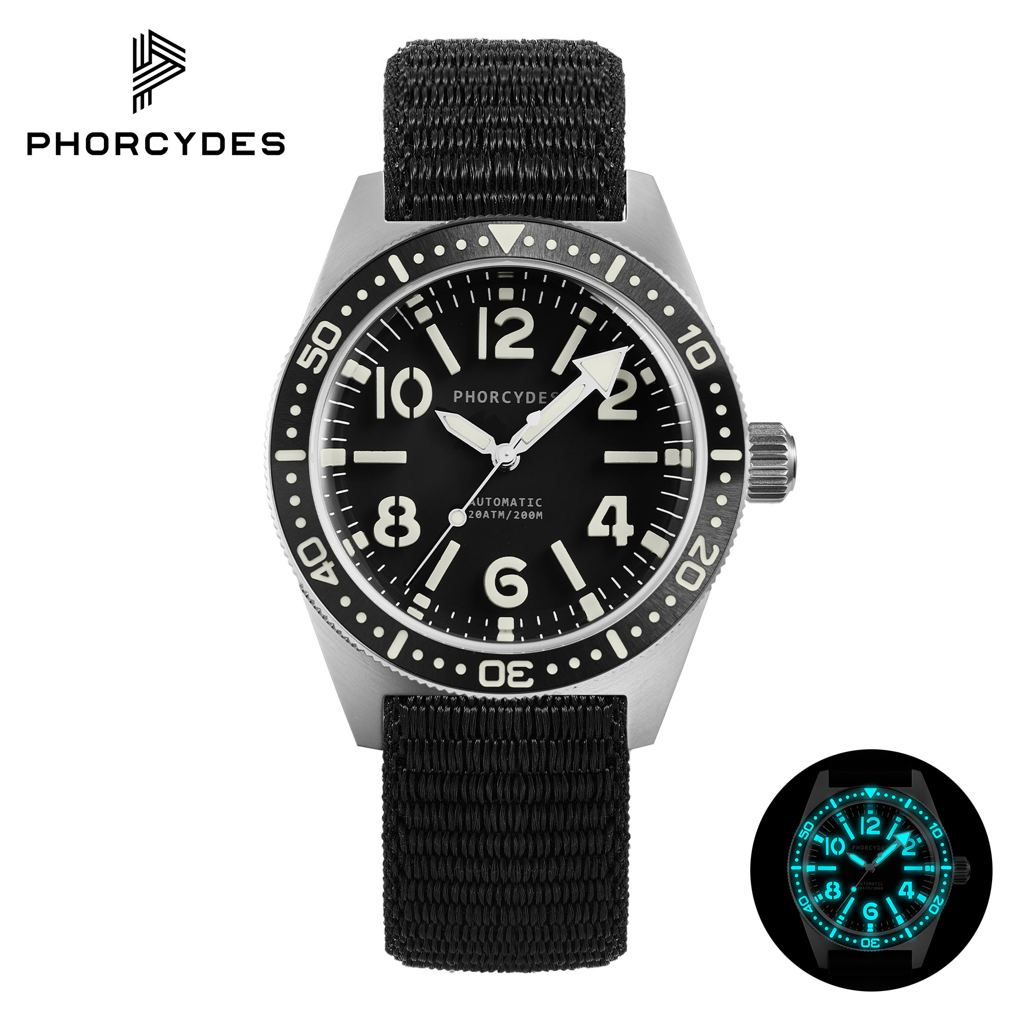 PH-4A skin diver watches with nylon loop