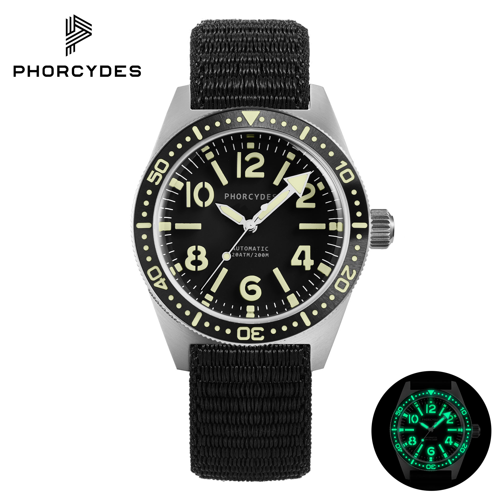 PH-4A skin diver watches with nylon loop