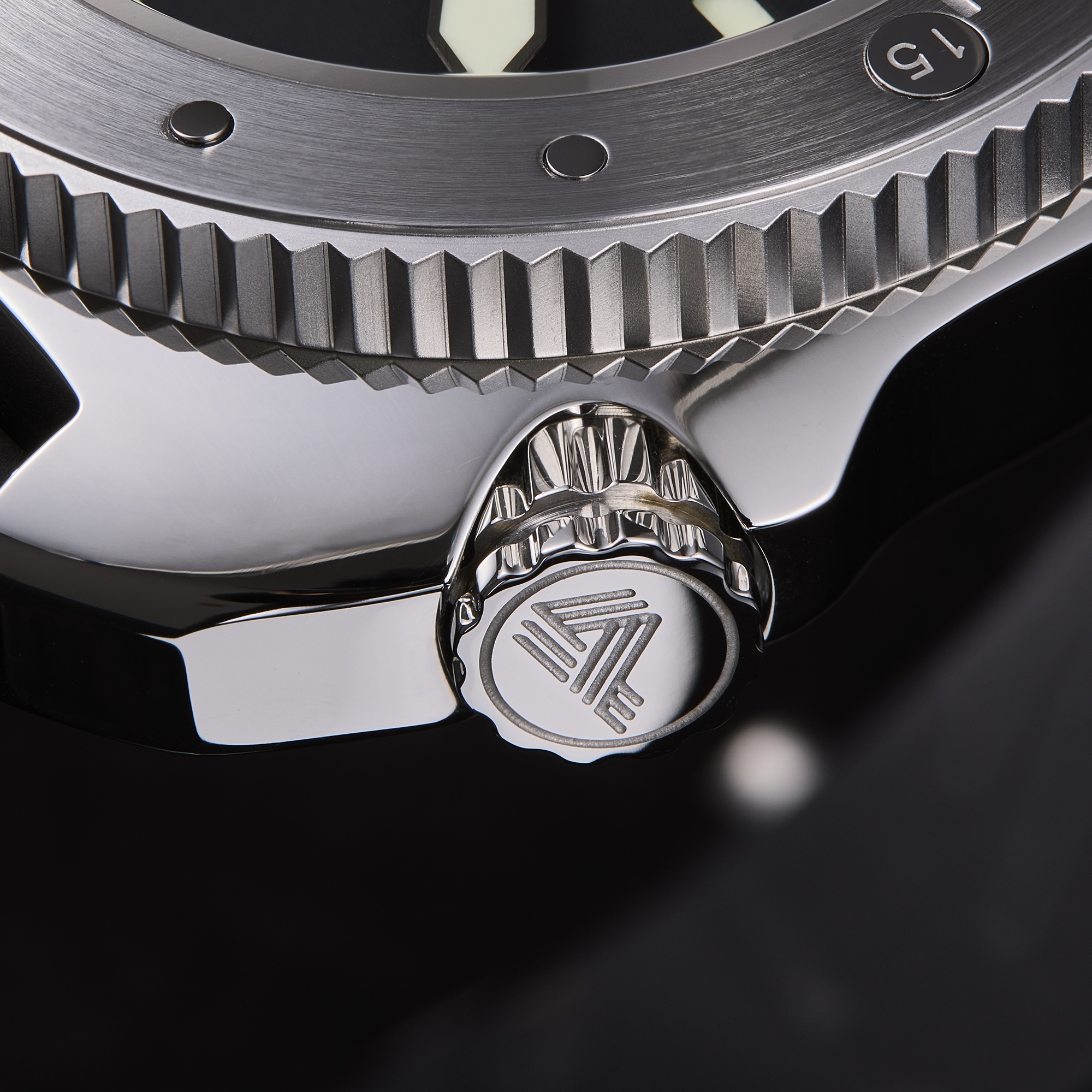 PH-1 diver watches 500M- Black dial