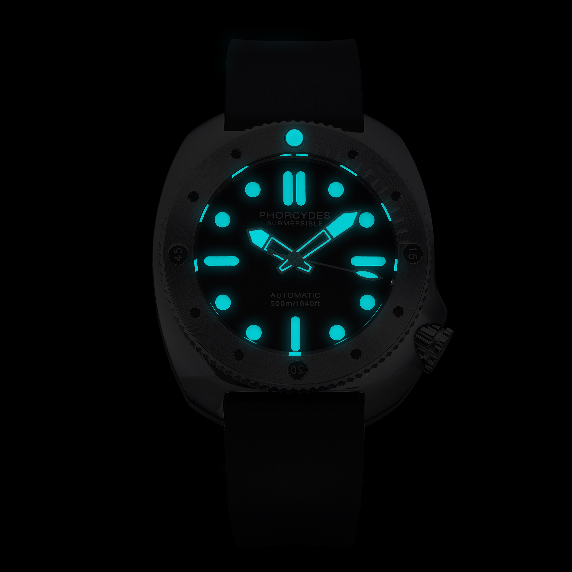 PH-1 diver watches 500M- Black dial