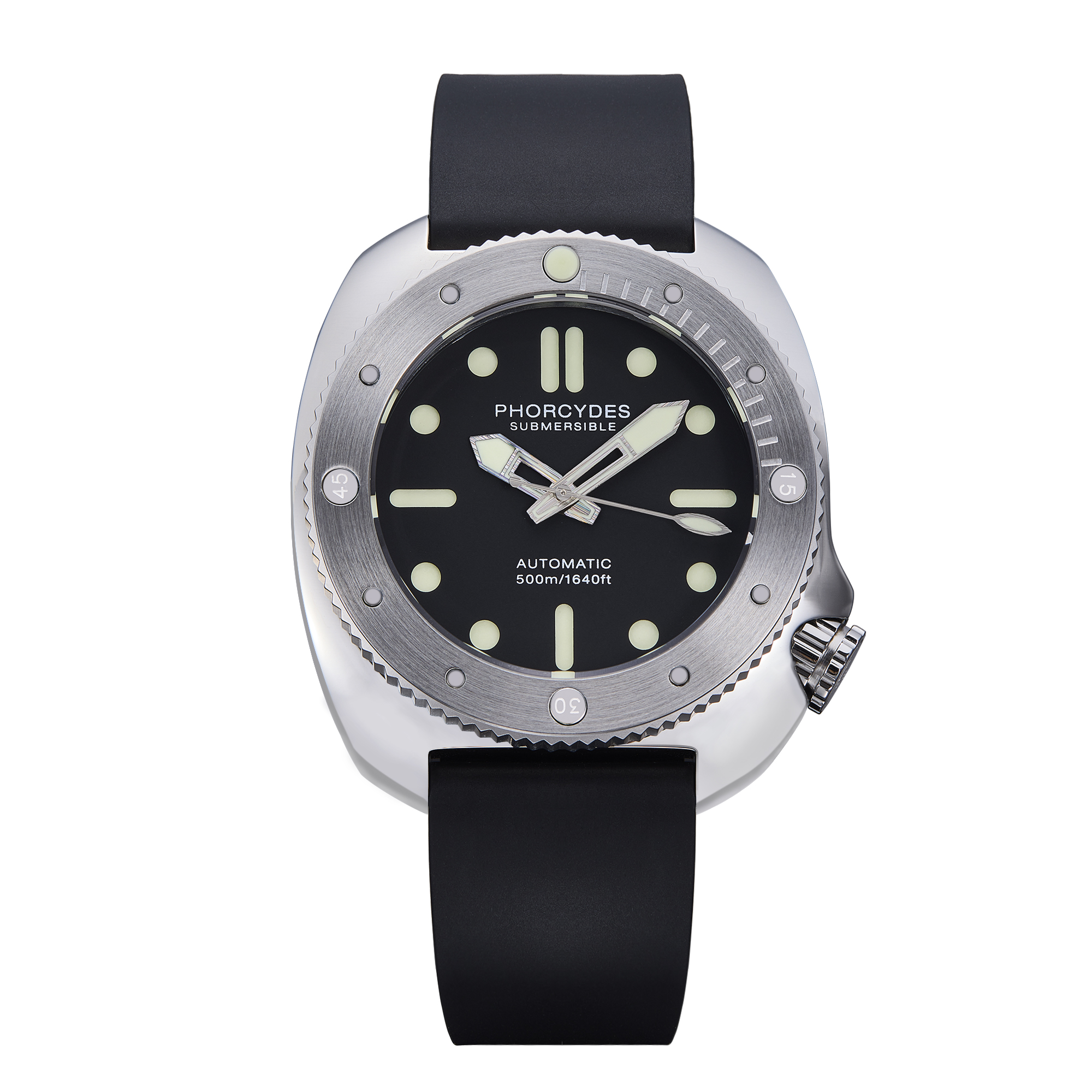 PH-1 diver watches 500M- Black dial