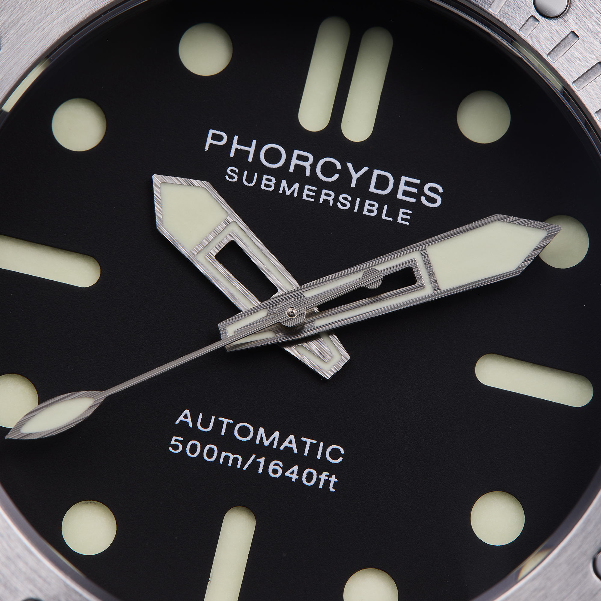 PH-1 diver watches 500M- Black dial