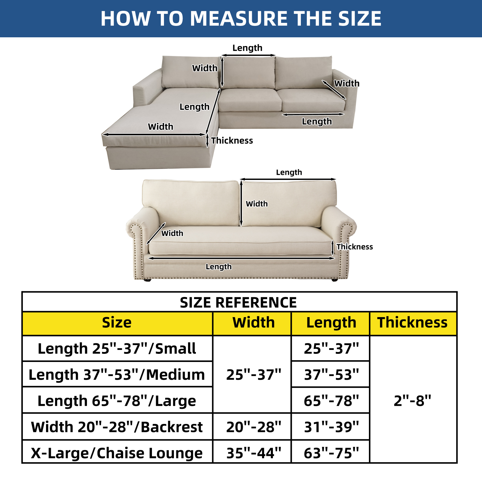 Eismodra Couch Cushion Covers Magic Stretch Sofa Slipcover for 3 Cushion Couch Dogs Pet L Shape 2 Seat Replacement Furniture Protector,Light Brown(Only 1 Piece)