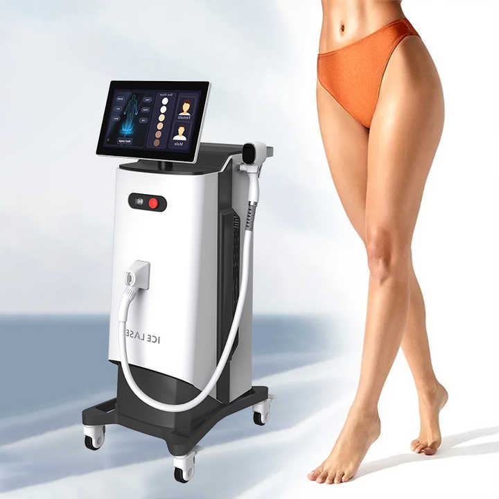 Professional Summer Salon Equipment Skin Types and Hair Colors Diode Laser Long Pulse Permanent Laser Hair Removal