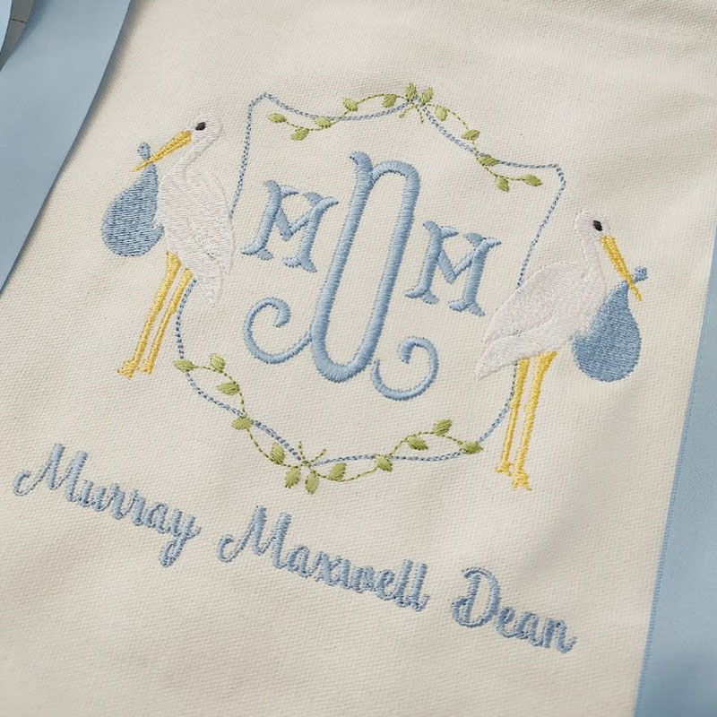 Welcome baby hospital banner with BOWS Baby Pennant