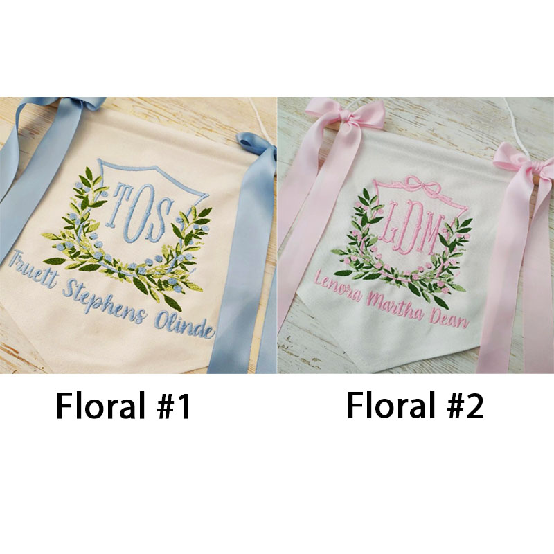 Custom Baby Welcome Banner Baby Shower with BOWS