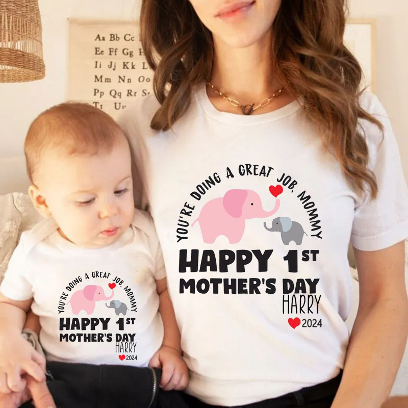 [Baby Bodysuit]Mothers Day Doing A Greating Job Mommy Matching Bodysuit