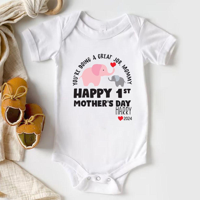 [Baby Bodysuit]Mothers Day Doing A Greating Job Mommy Matching Bodysuit