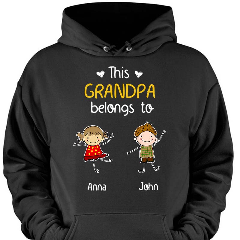 Personalized This Grandpa Belongs To Shirt Hoodie Sweatshirt