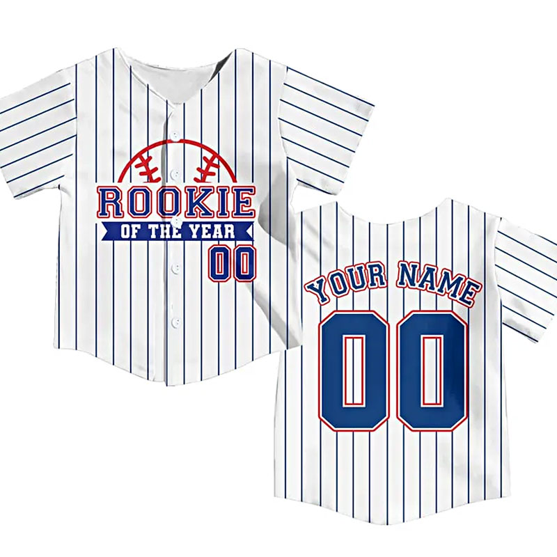 Personalized Rookie Of The Year Kid Baseball Jersey