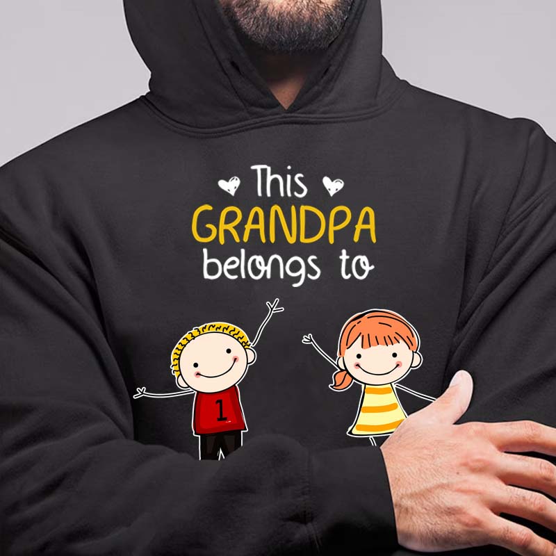 Personalized This Grandpa Belongs To Shirt Hoodie Sweatshirt