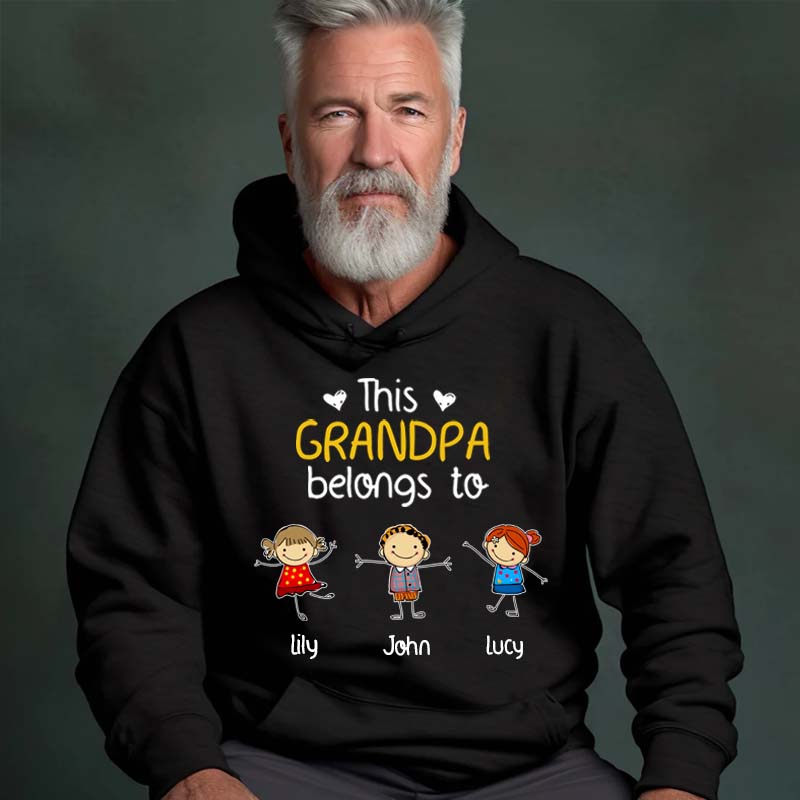 Personalized This Grandpa Belongs To Shirt Hoodie Sweatshirt