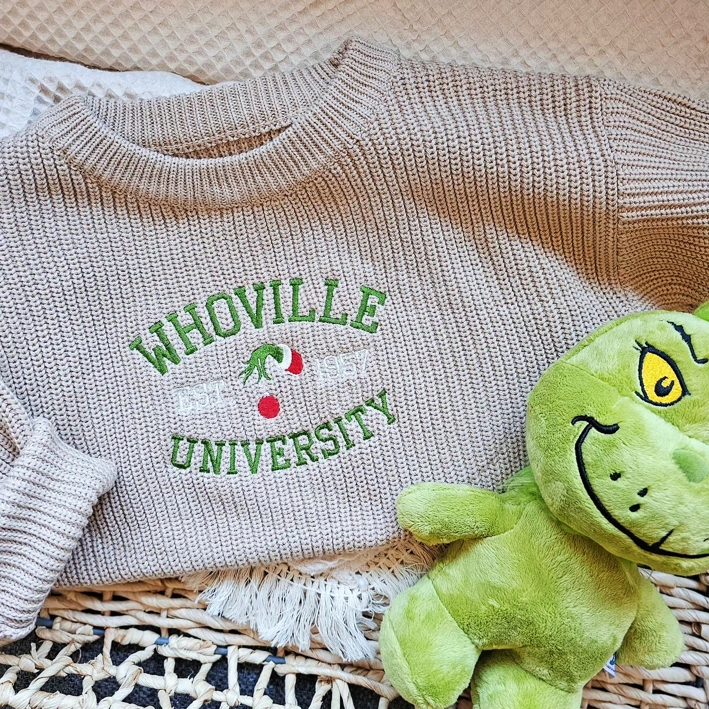 Winter Knitted Embroidered Sweater Infant Baby Toddler Sweater