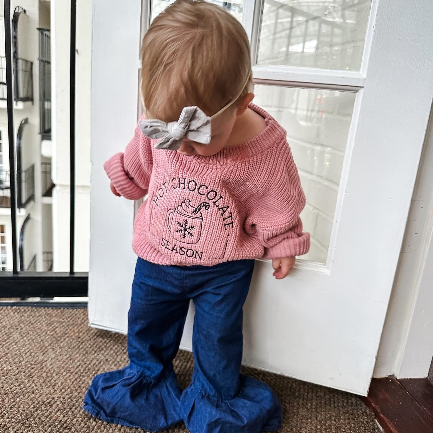 Winter Knitted Embroidered Sweater Infant Baby Toddler Sweater