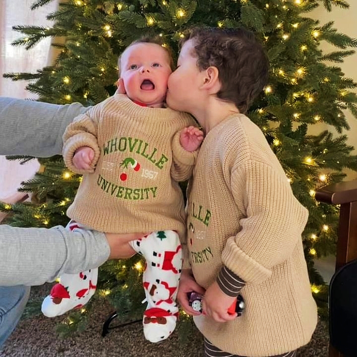 Winter Knitted Embroidered Sweater Infant Baby Toddler Sweater