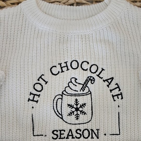 Winter Knitted Embroidered Sweater Infant Baby Toddler Sweater