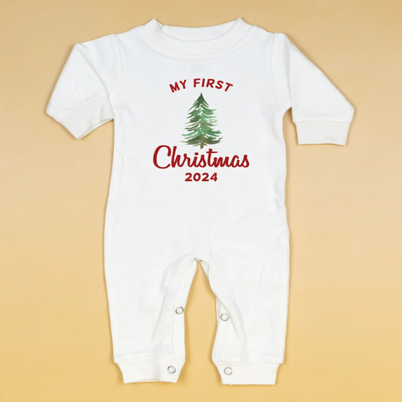 Baby 1st Christmas Outfit With Santa Hat