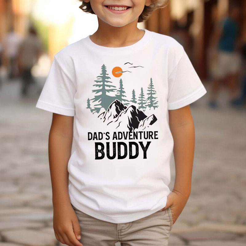 [Youth Shirt / 2-14 Years]Adventure Dad TShirt Dad's Adventure Buddy