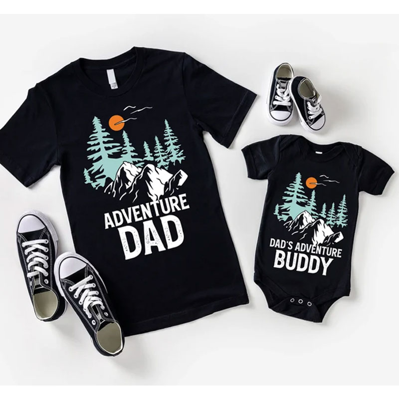 [Adult Tee]Adventure Dad TShirt Dad's Adventure Buddy