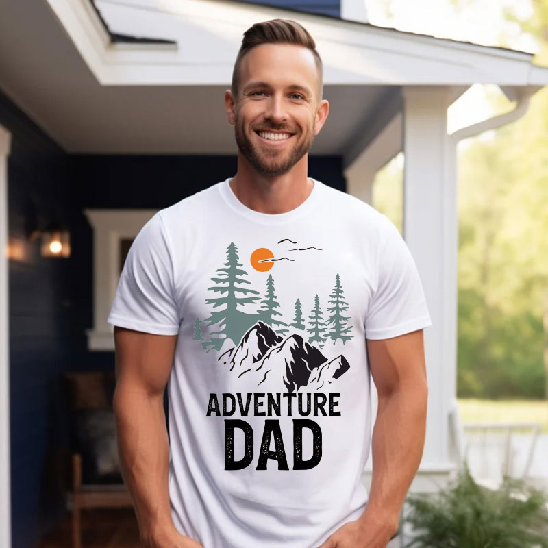 [Adult Tee]Adventure Dad TShirt Dad's Adventure Buddy
