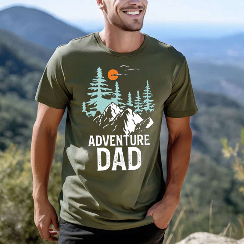 [Adult Tee]Adventure Dad TShirt Dad's Adventure Buddy