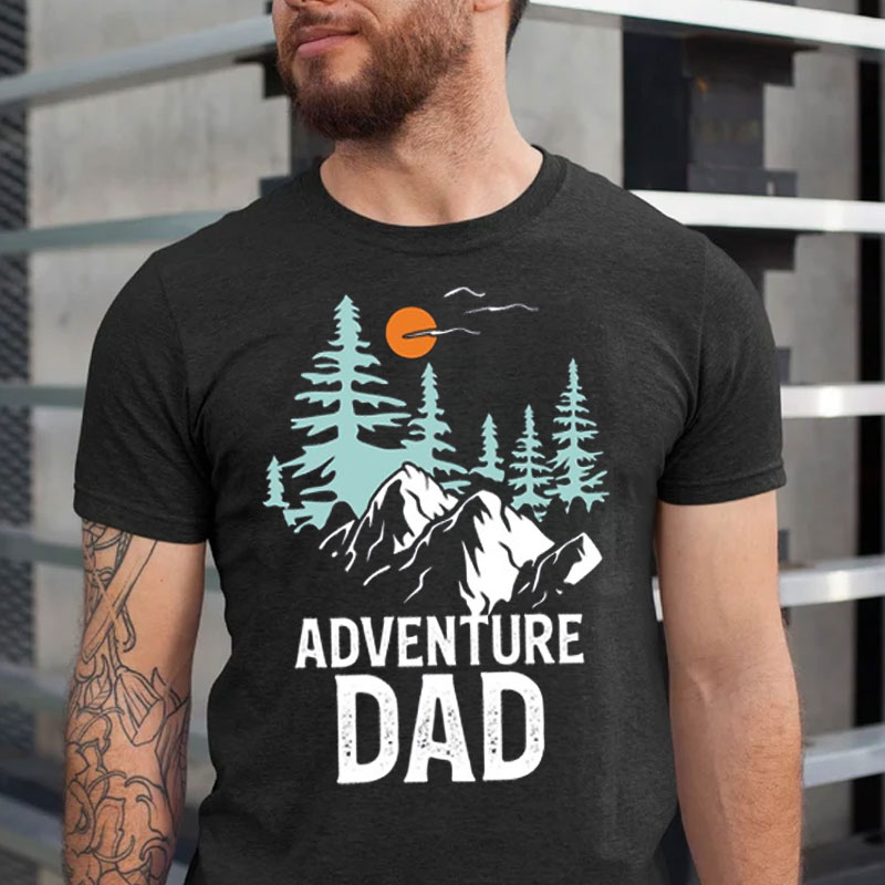 [Adult Tee]Adventure Dad TShirt Dad's Adventure Buddy