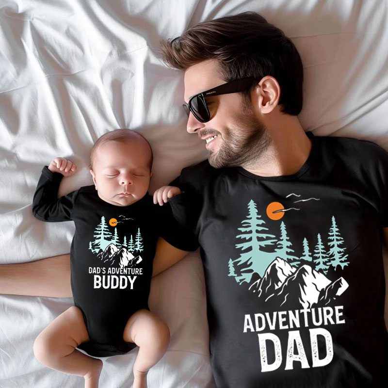 [Baby Bodysuit]Adventure Dad TShirt Dad's Adventure Buddy