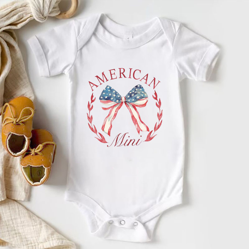 [Baby Bodysuit]American Independence Day Mama And Mini Onesie