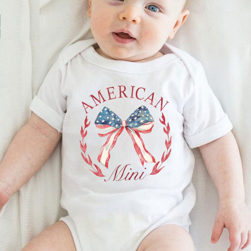 [Baby Bodysuit]American Independence Day Mama And Mini Onesie