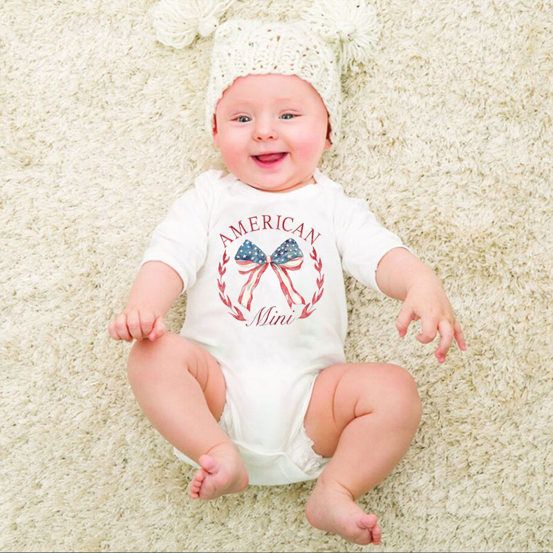 [Baby Bodysuit]American Independence Day Mama And Mini Onesie