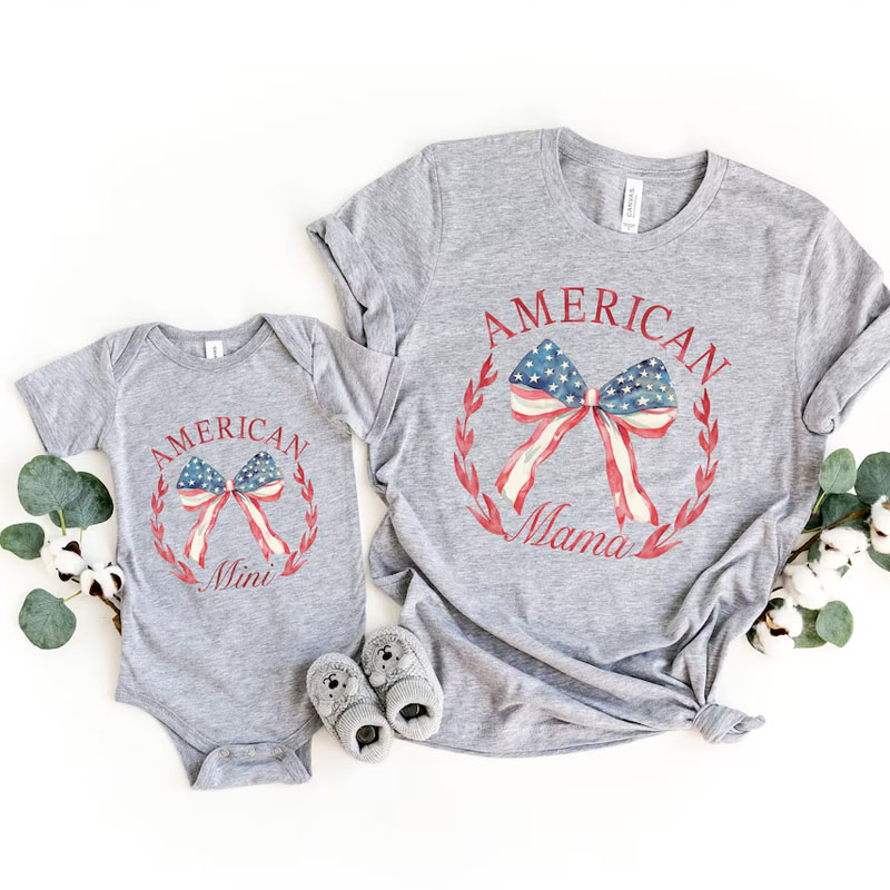 [Adult Tee]American Independence Day Mama And Mini Shirts