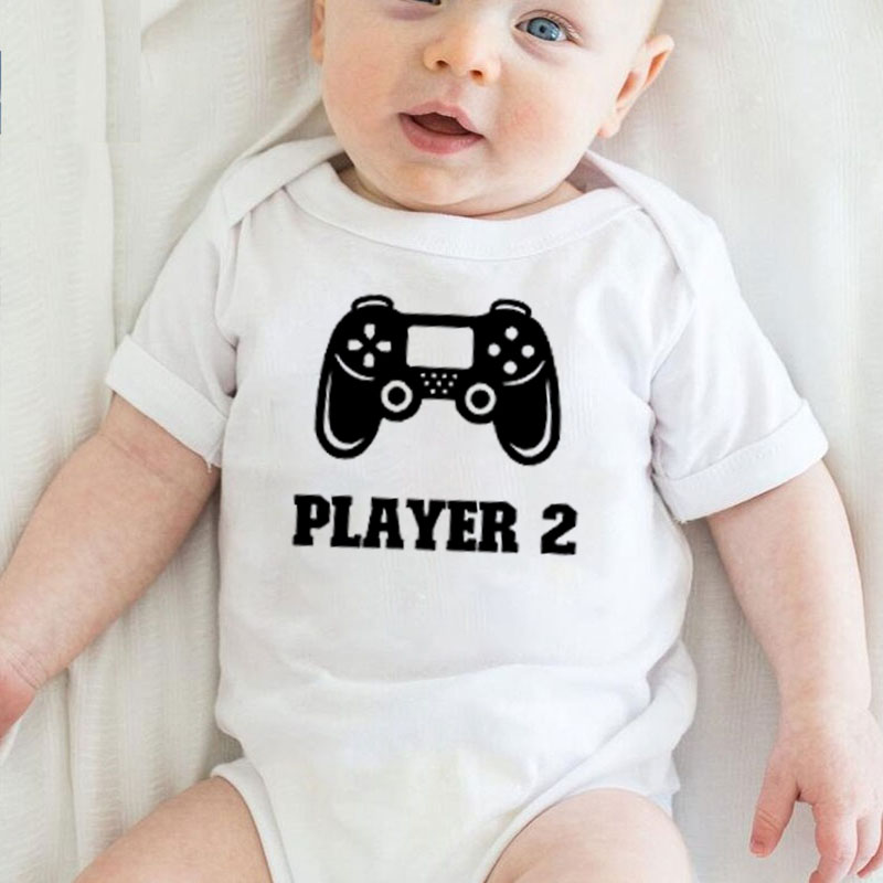 [Baby Bodysuit]Baby And Dad Partner Look Player Bodysuit