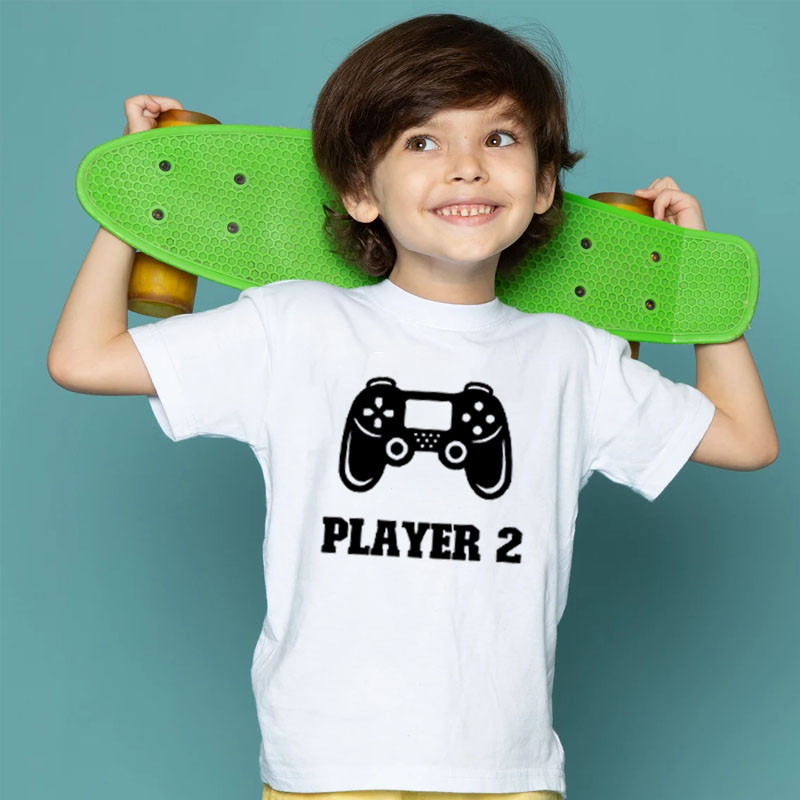 [Youth Shirt / 2-14 Years] Baby And Dad Partner Look Player Youth Shirt