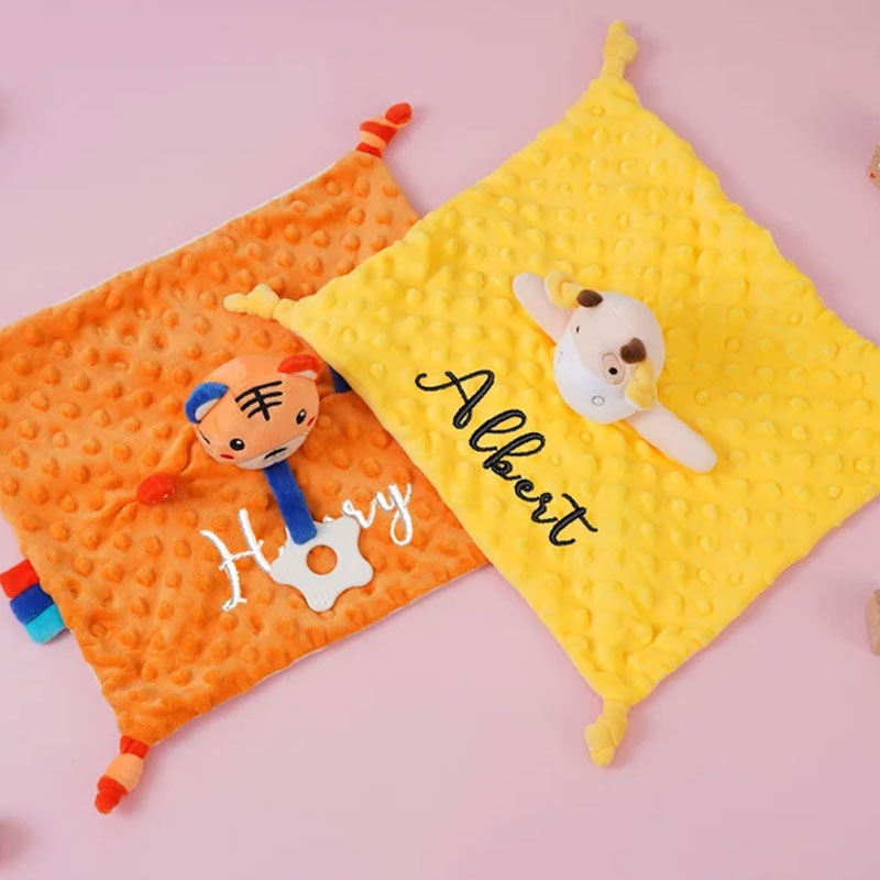 Baby Comforter Embroidered Baby Comforter Stuffed Animal Comforter